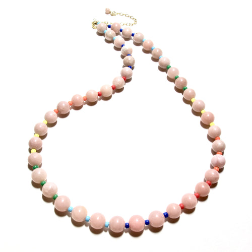 pink jade & colours bubblegum necklace