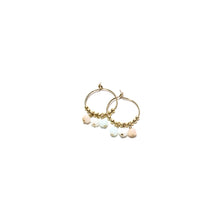 Load image into Gallery viewer, peruvian opal small hoops