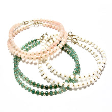 Load image into Gallery viewer, green aventurine heishi beads bracelet