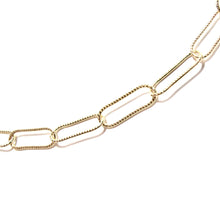 Load image into Gallery viewer, sparkle paperclip chain short necklace