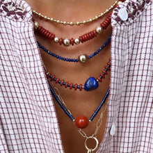 Load image into Gallery viewer, lapis lazuli &amp; gold bead necklace