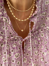 Load image into Gallery viewer, single gold bead necklace