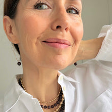 Load image into Gallery viewer, garnet bubblegum large hoops