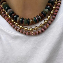 Load image into Gallery viewer, forest tapestry chunky necklace