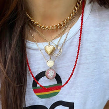 Load image into Gallery viewer, red sea bamboo long necklace