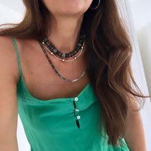 Load image into Gallery viewer, indian agate long tube necklace