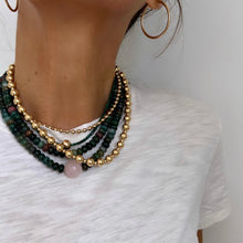 Load image into Gallery viewer, indian agate &amp; rose quartz necklace