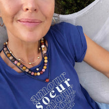 Load image into Gallery viewer, lapis lazuli &amp; gold bead necklace