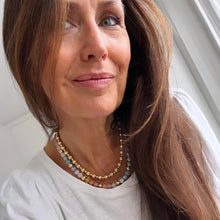 Load image into Gallery viewer, sorbet &amp; gold bubblegum necklace