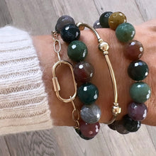 Load image into Gallery viewer, chunky indian agate bracelet