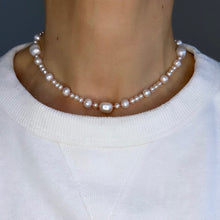 Load image into Gallery viewer, mixed pearls on silk