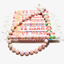 Load image into Gallery viewer, pink jade &amp; colours bubblegum necklace