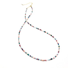 Load image into Gallery viewer, tiny multi coloured beads necklace