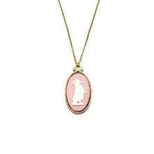 Load image into Gallery viewer, vintage pink wedgewood necklace (medium)