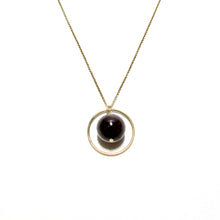 Load image into Gallery viewer, garnet in a ring necklace