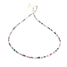 Load image into Gallery viewer, tiny multi coloured beads necklace