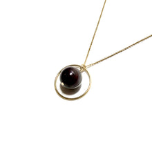 Load image into Gallery viewer, garnet in a ring necklace