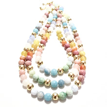 Load image into Gallery viewer, sorbet &amp; gold bubblegum necklace