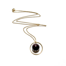 Load image into Gallery viewer, garnet in a ring necklace