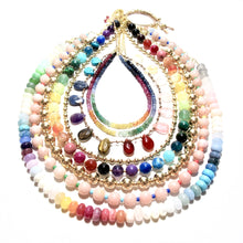 Load image into Gallery viewer, pink jade &amp; colours bubblegum necklace