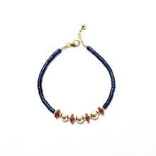 Load image into Gallery viewer, lapis lazuli &amp; red jasper bracelet