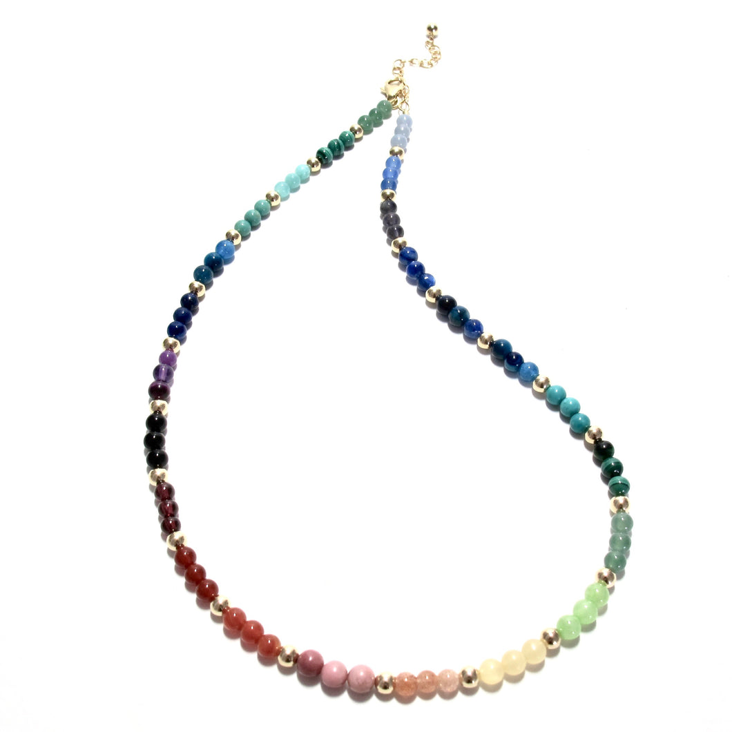 mini rainbow necklace