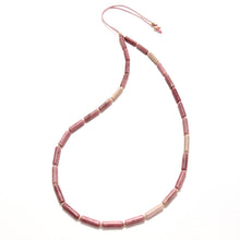 Load image into Gallery viewer, rhodonite long tube necklace
