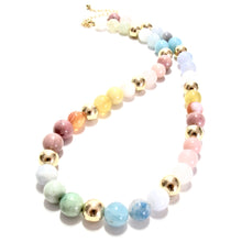 Load image into Gallery viewer, sorbet &amp; gold bubblegum necklace