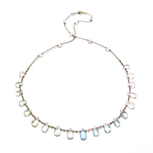 Load image into Gallery viewer, water colours knotted silk necklace