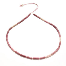 Load image into Gallery viewer, rhodonite long tube necklace
