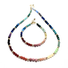 Load image into Gallery viewer, mini rainbow necklace