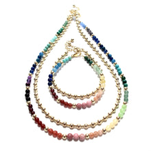 Load image into Gallery viewer, mini rainbow necklace