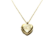 Load image into Gallery viewer, vintage 9ct gold heart locket (medium)