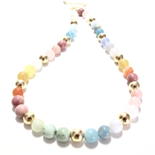 Load image into Gallery viewer, sorbet &amp; gold bubblegum necklace