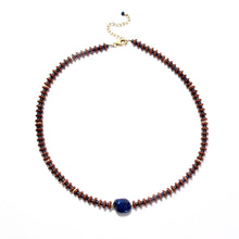 Load image into Gallery viewer, red jasper &amp; lapis lazuli necklace