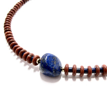 Load image into Gallery viewer, red jasper &amp; lapis lazuli necklace