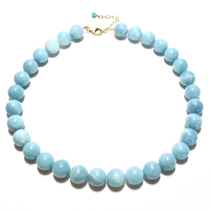 mega chunky amazonite bubblegum necklace