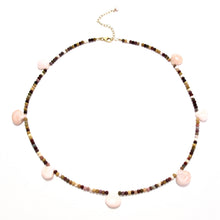 Load image into Gallery viewer, tiny mookaite &amp; pink opal necklace