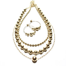 Load image into Gallery viewer, mixed gold bubblegum medium hoops