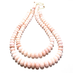 pink opal necklace