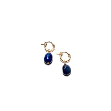 Load image into Gallery viewer, lapis lazuli huggie earrings