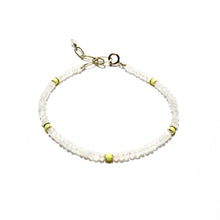 Load image into Gallery viewer, moonstone &amp; neon yellow bracelet