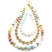 Load image into Gallery viewer, sorbet &amp; gold bubblegum necklace