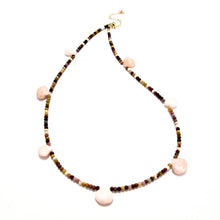 Load image into Gallery viewer, tiny mookaite &amp; pink opal necklace