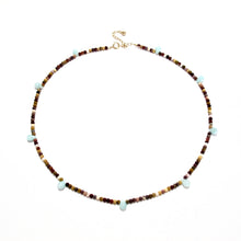 Load image into Gallery viewer, tiny mookaite &amp; amazonite necklace