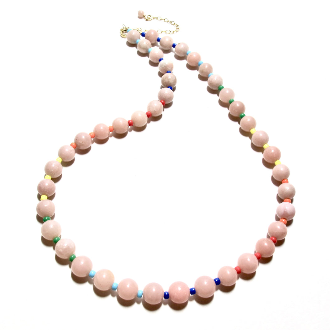 pink jade & colours bubblegum necklace