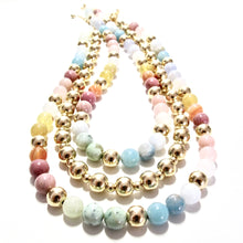 Load image into Gallery viewer, sorbet &amp; gold bubblegum necklace