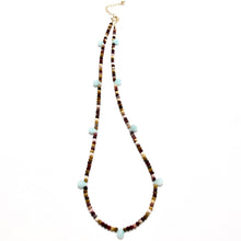 Load image into Gallery viewer, tiny mookaite &amp; amazonite necklace