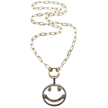Load image into Gallery viewer, charm changer paperclip necklace &amp; smiley