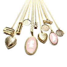 Load image into Gallery viewer, vintage pink wedgewood necklace (medium)